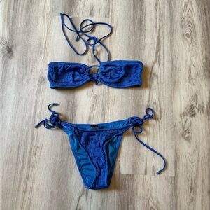 Triangl Swimwear Blue Bikini Set